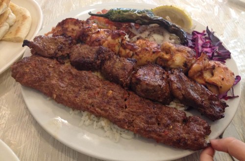 Chicken, Lamb and Mince Shish Kebabs