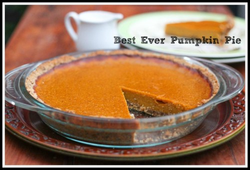 Pumpkin Pie via Thesparechangekitchen.com #pumpkinpie #wayswithpumpkin